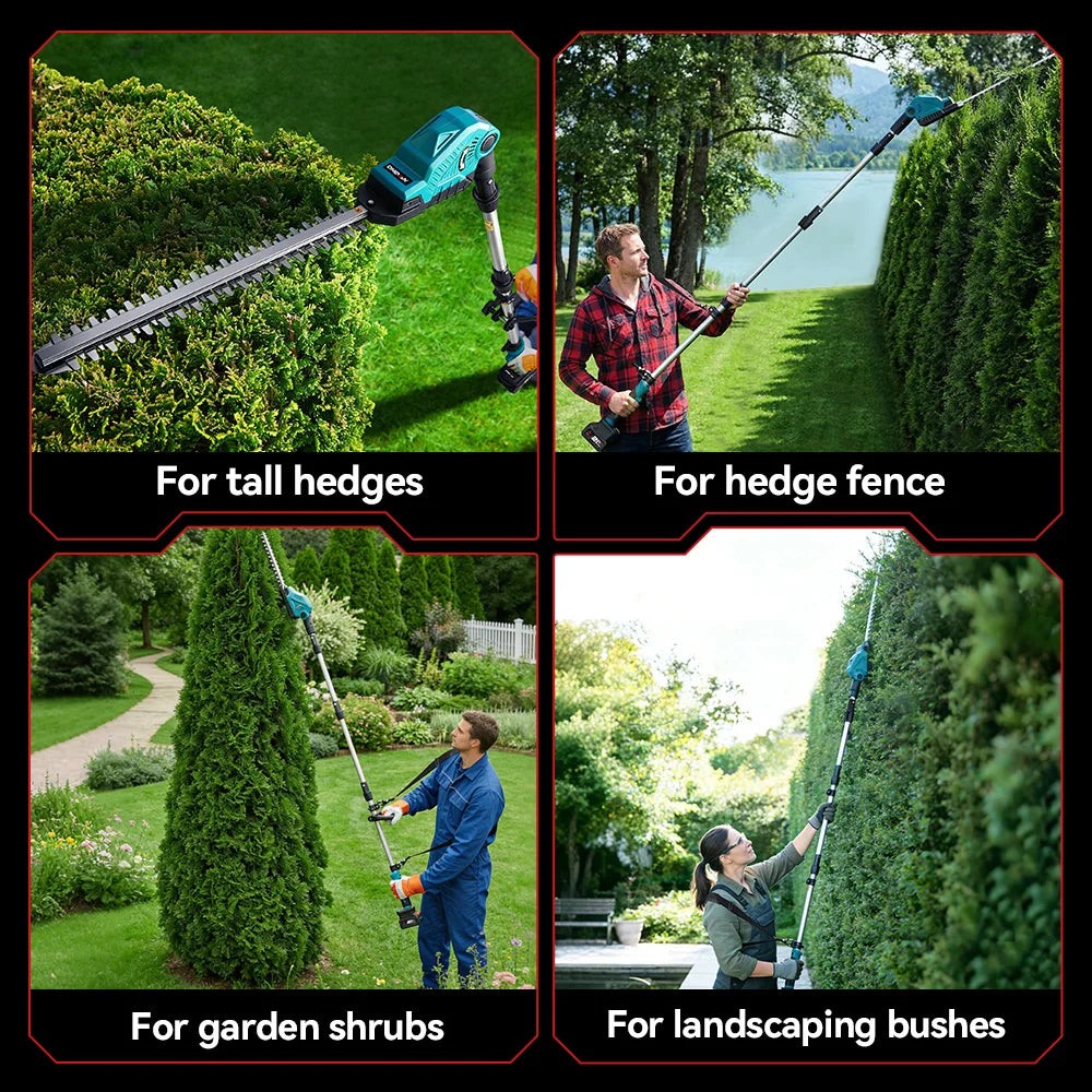 ONEVAN 2000W Electric Hedge Trimmer Cordless Garden Pruning 
