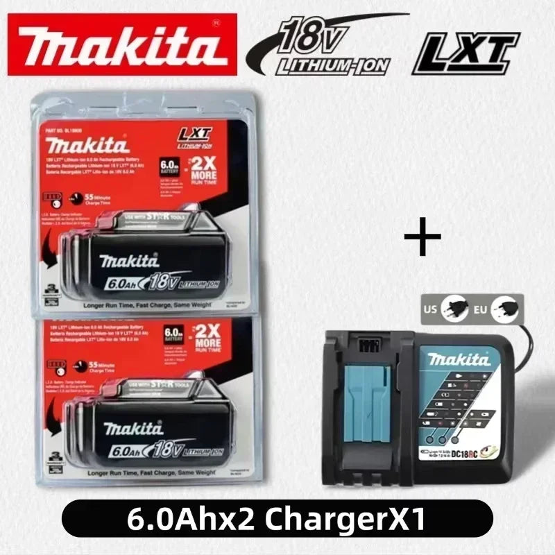 100% Original Makita 18V 6.0Ah Rechargeable Battery For Makita BL1830 BL1830B BL1840 BL1840B BL1850 BL1850B Power Tools Battery
