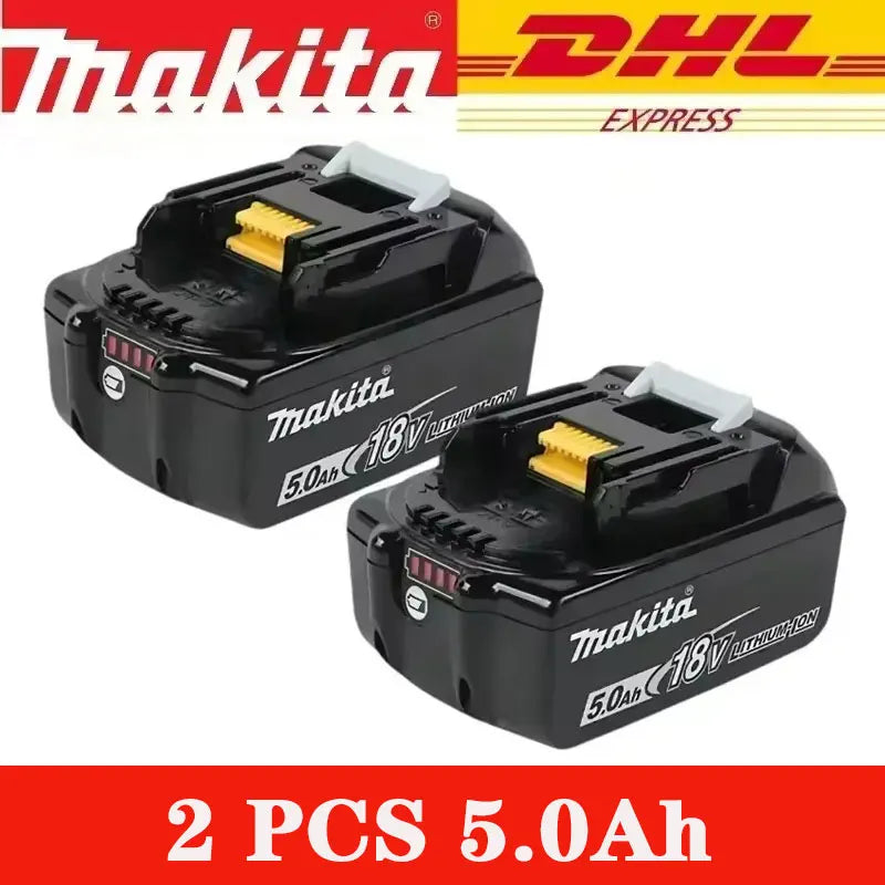 Original Makita 18V Battery Rechargeable Power Tool Makita 18V Battery Replaceable 5Ah/6Ah Battery Lithium-ion 1850 BL1860B 6A