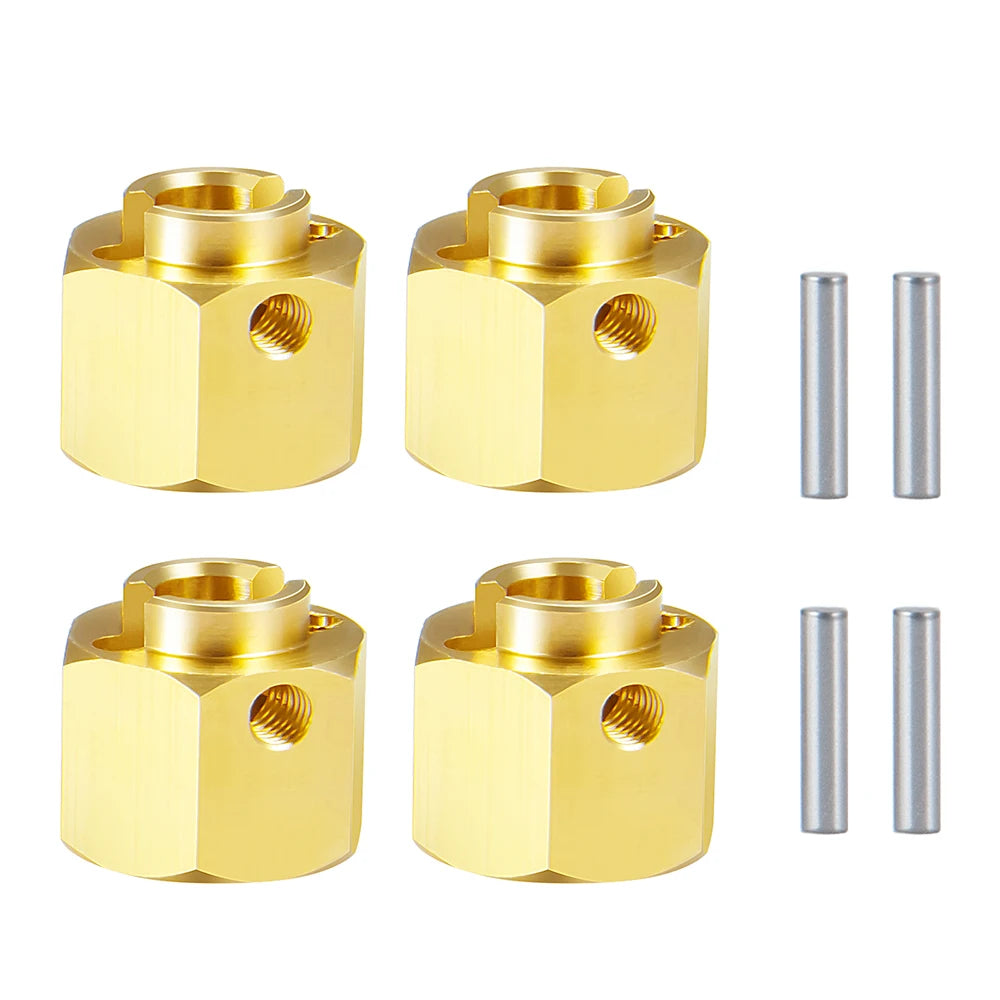 YEAHRUN 4PCS 12mm Hex Wheel Hub Drive Adapter 5/6/8/9/10/12mm for 1/10 RC Crawler Axial SCX10 III AXI03007 AXI03004 Capra