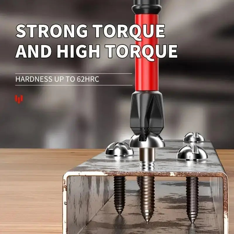 Magnetic Non-Slip Drill Bit Set 3/6/12 Pieces S2 Steel Cross