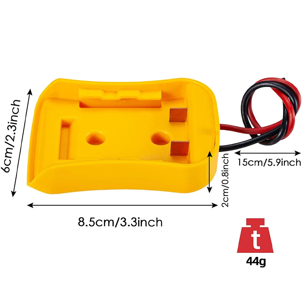 For Dewalt 18V/20V Max Battery Adapters Dock Power DIY Batte