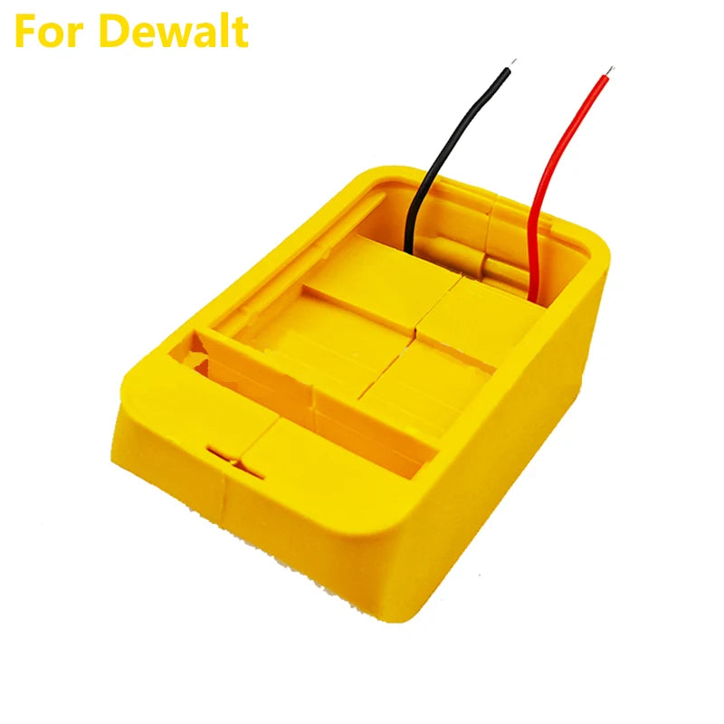 For DeWalt/Makita/Milwaukee 18-21V Li-ion Battery DIY Adapter Battery Connector Charging Head Housing Holder Base Tool