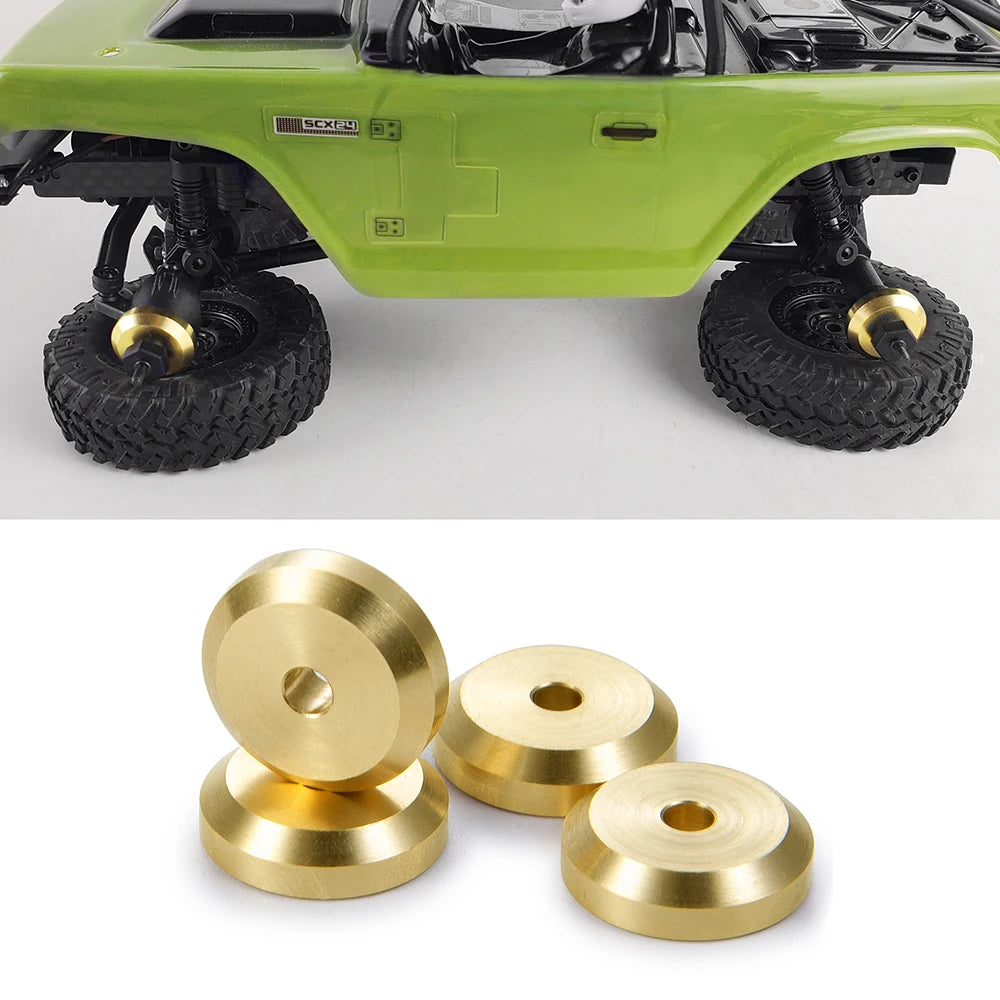 AXSPEED Axial SCX24 Upgrade Parts Brass Counterweight Wheel 