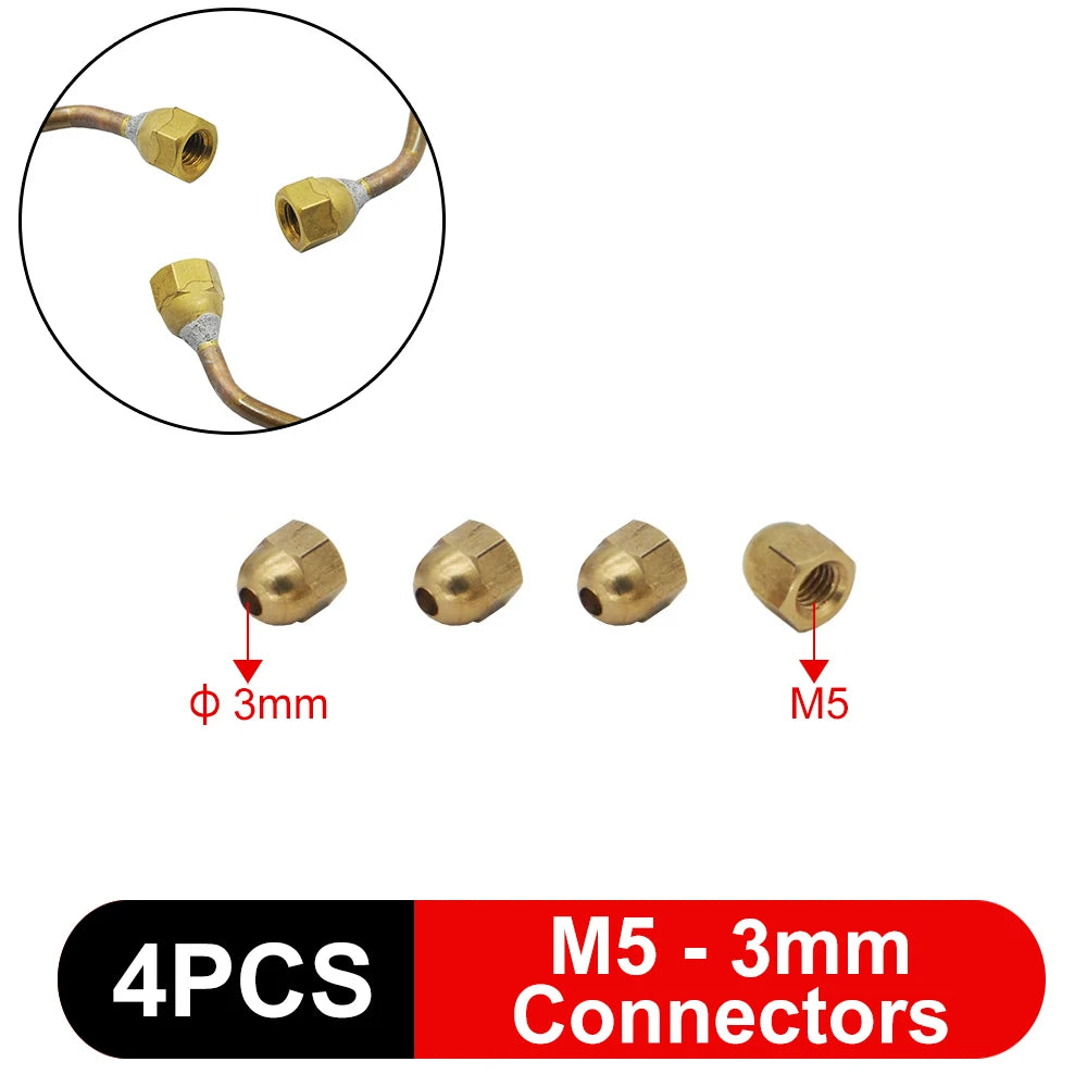3mm/4mm Hose Hydraulic Copper Tube Welding M3/M5 Connector Bender Tool for RC Excavator Hydraulic Model Parts
