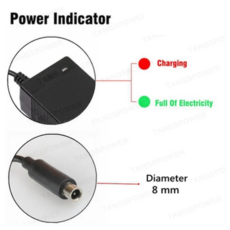 67.2V 2A Lithium Battery Charger 16S 60V Li-ion Battery Pack Charger Intelligent Fast Charging New Experience Power Tool Charger