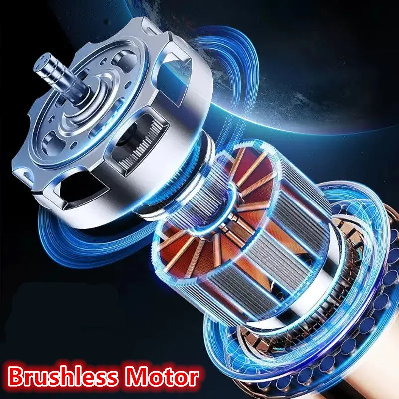 Electric Cordless Wrench Brushless Screwdriver Impact Drill 
