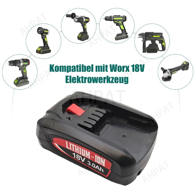 18V 3.0Ah Li-ion Replacement Battery for Bosch PBA PSB PSR P