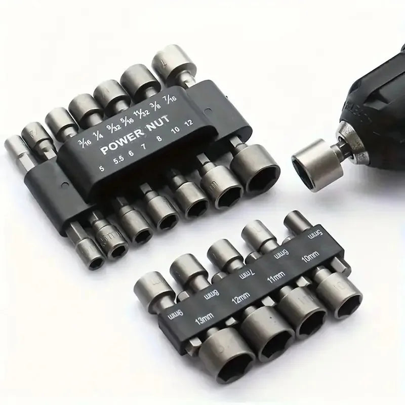 9-14 pieces/set of hexagonal socket batch head set nozzle nu