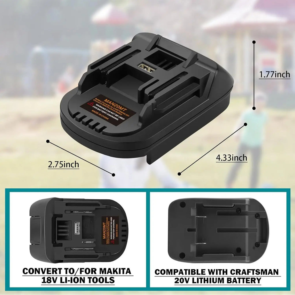 Adapter for New Stanley V20 20V SB202 SB204 SB206 Battery Co
