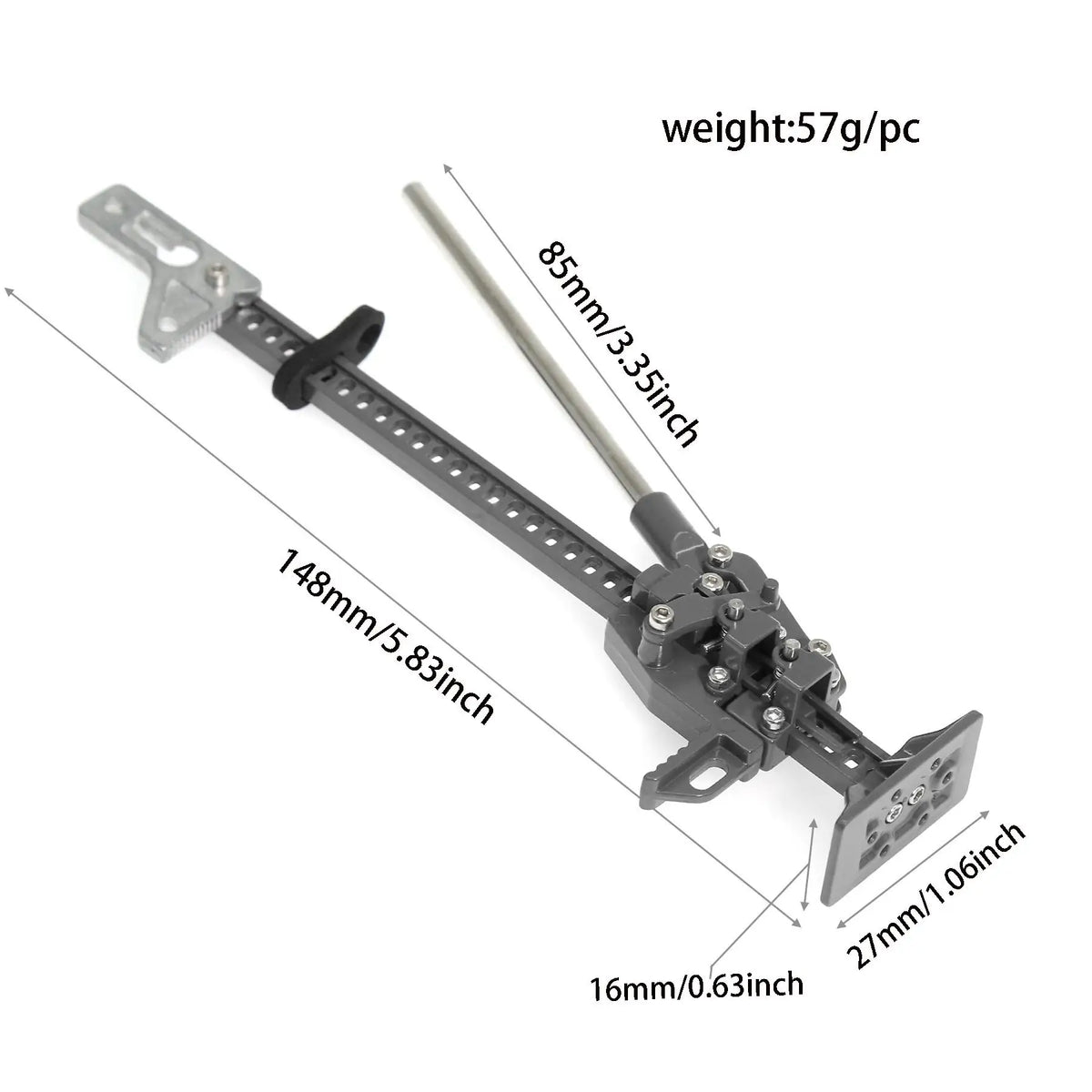 RC Metal Slideable Jack Tool Mini Lifting Jack Simulation Pa
