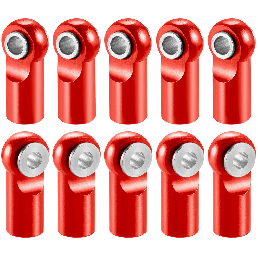AXSPEED 10Pcs Aluminum Alloy M2 M2.5 Rod End Ball Head Joints Holder Tie Right-Hand Screw for RC Model Car Boat Airplane Trucks