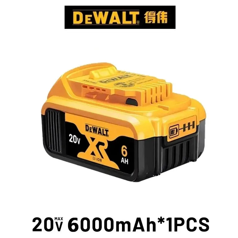 100% Original DeWALT 20V 6000mAh Power Tool Battery DCB206 DCB205 DCB200 DCF887 DCG405 DCD791 DCF922 DCF850 DCD805 Tool Battery