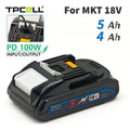 TPCELL PD100W 4/5Ah For MKT 18V 21700 Tabless cells Replacem