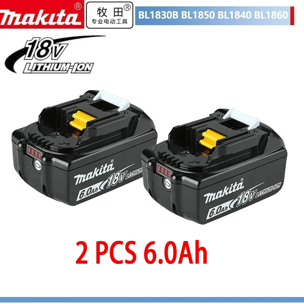 Makita 18V 6/5Ah Original Rechargeable Battery Fits BL1840 BL1850 BL1860B High-Capacity Power Tool Battery Reliable Performance