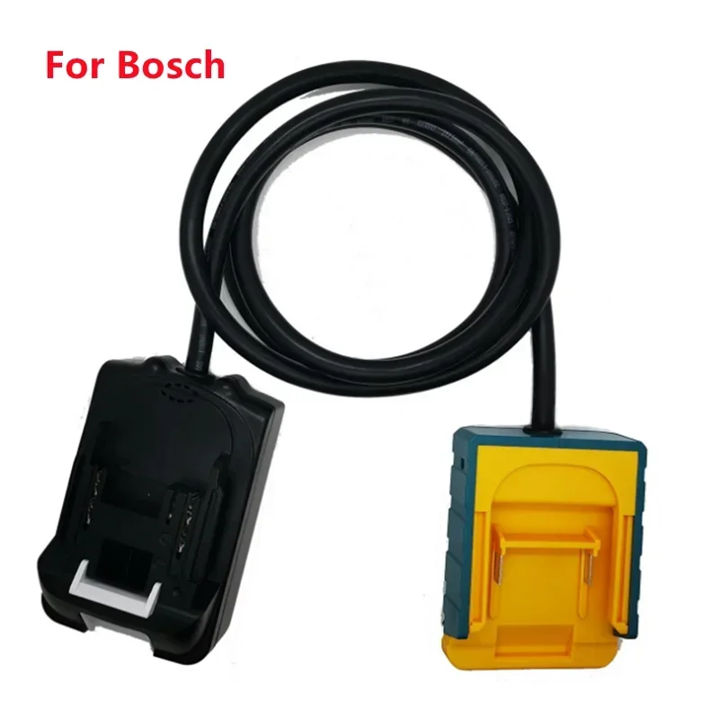 Battery Extension Cable Adapter for DEWALT/Makita/MILWAUKEE/Bosch 18v 20V Lithium Battery Belt Battery Adapter