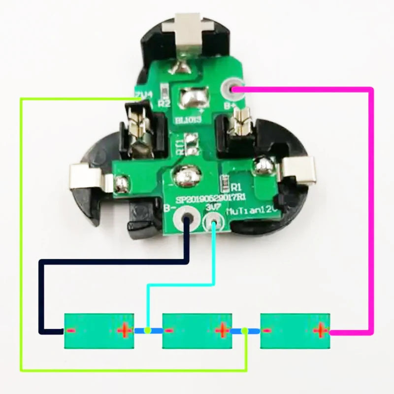BL1013 Electric Drill Battery Plastic Case PCB Box Circuit B