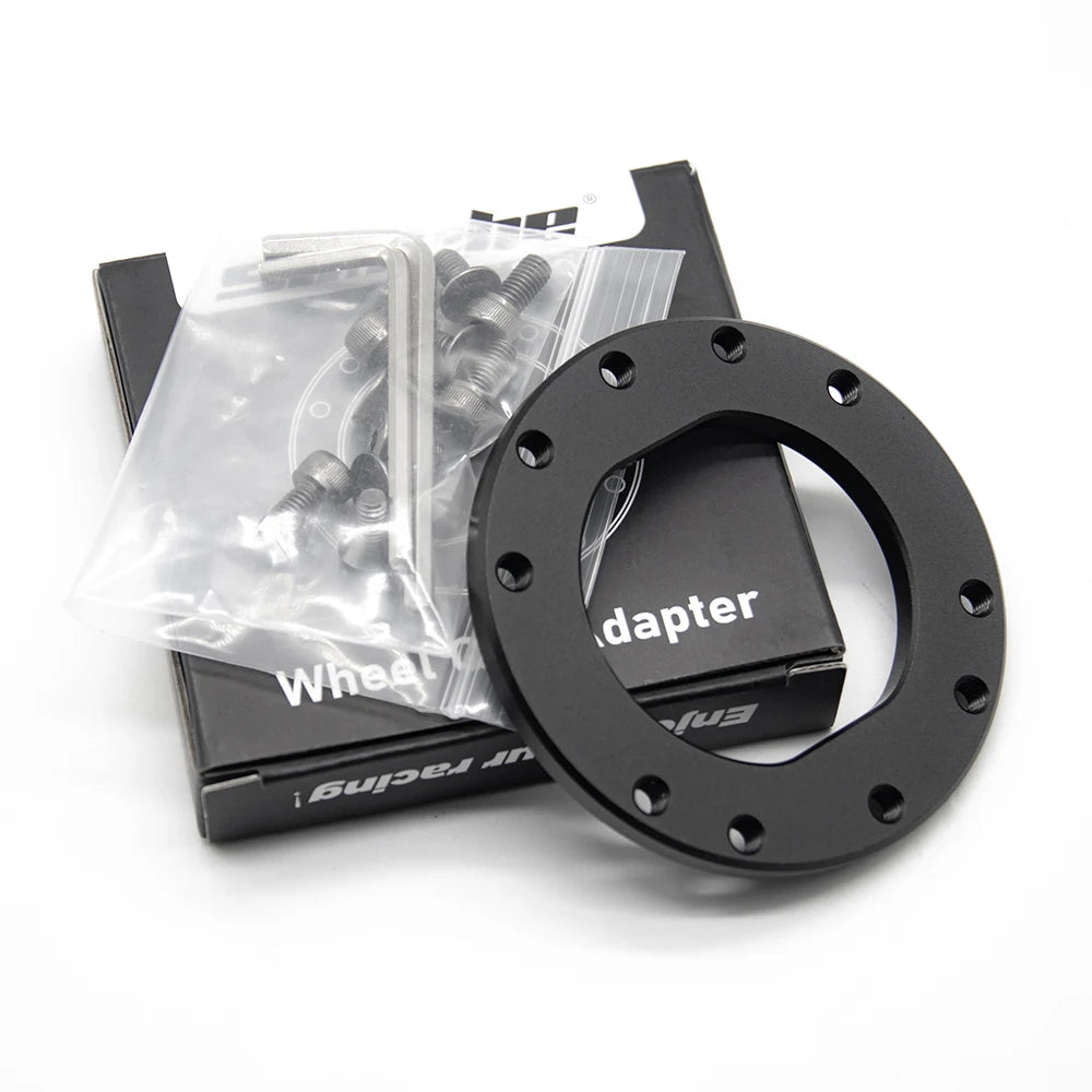 Simube 70 mm Bolt Pattern to Fanatec QR2 Adapter Plate for Steering Wheels Aluminum Alloy Material CNC Machined and Anodized.