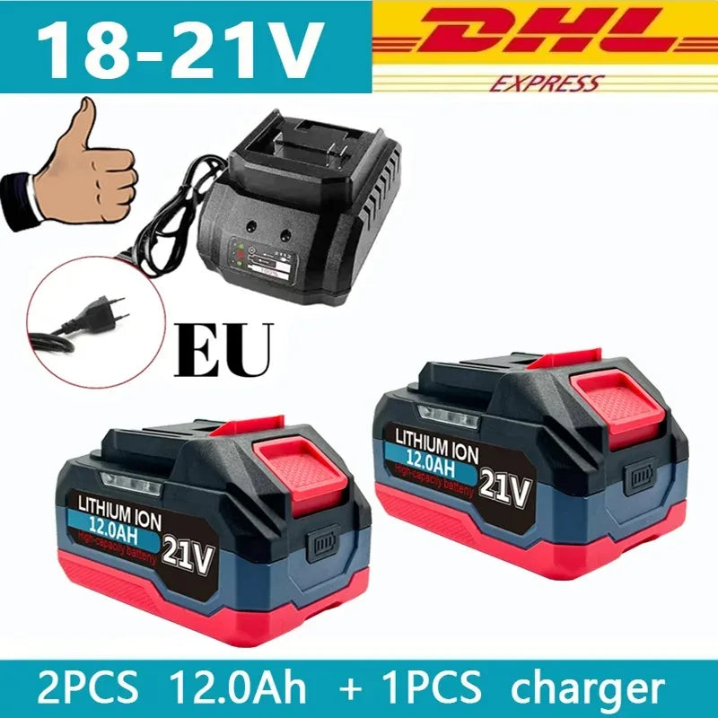 21V 6/9/12AH For Makita 18V Battery Power Tools Li-ion Replacement LXT BL1860 BL1850 BL1840 for 18V/21v Screwdriver with BMS