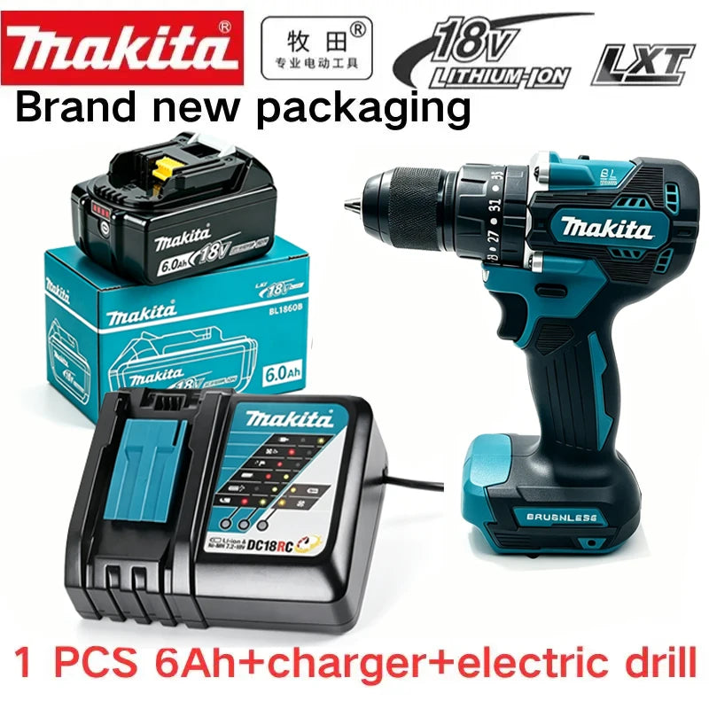 original Makita battery 18V rechargeable battery 6.0Ah replacing Makita DDF487 BL1840 BL1850 BL1860B BL1830B power tool battery