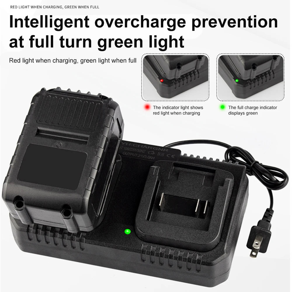 Lithium Battery Dual Charger 2 Ways Power Tool Battery Charg