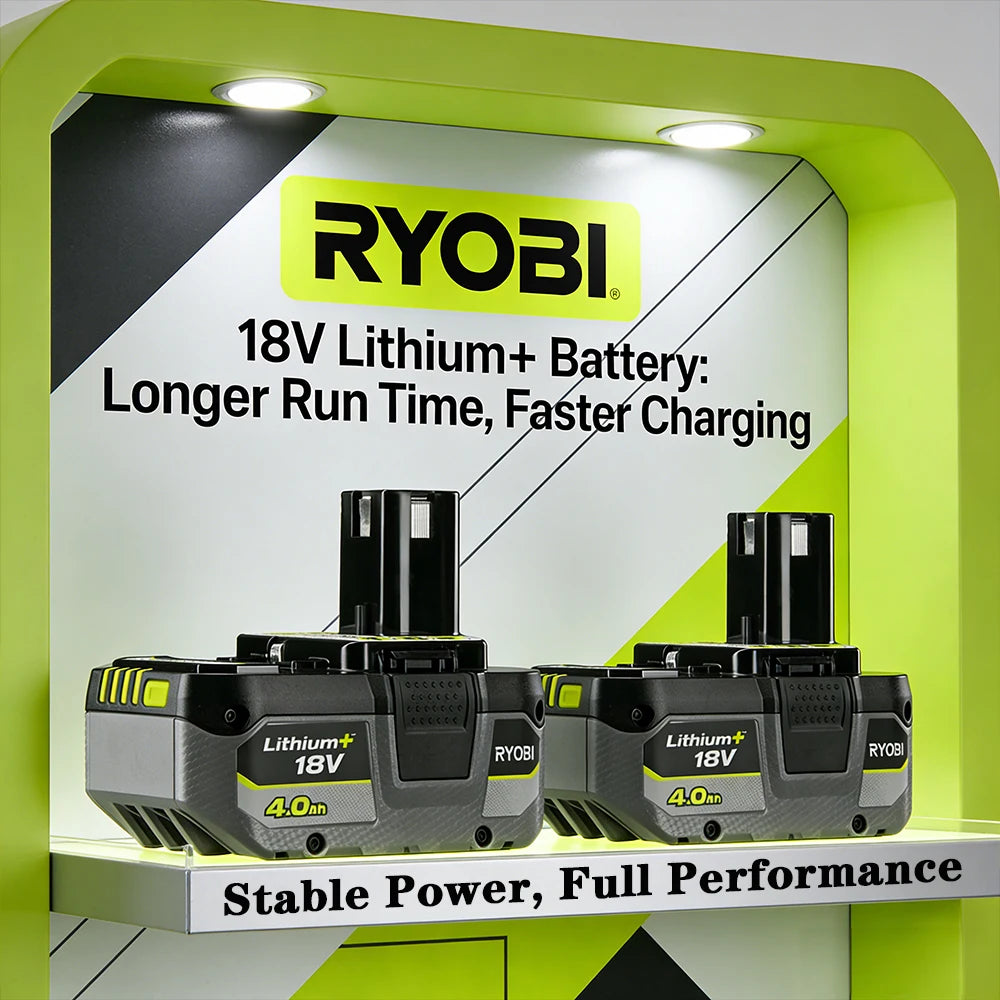 More Power for Less Genuine RYOBI ONE+ 18V 4.0/6.0/8.0Ah Rep