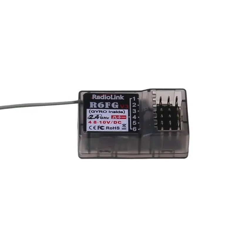 Radiolink R6FG R6F 2.4G Receiver FHSS 6 Channel RX Radio Control System R6FG Gyro Function for RC4GS
