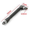 Black L type 1/4 hexagon screwdriver bit 90 double-end handl