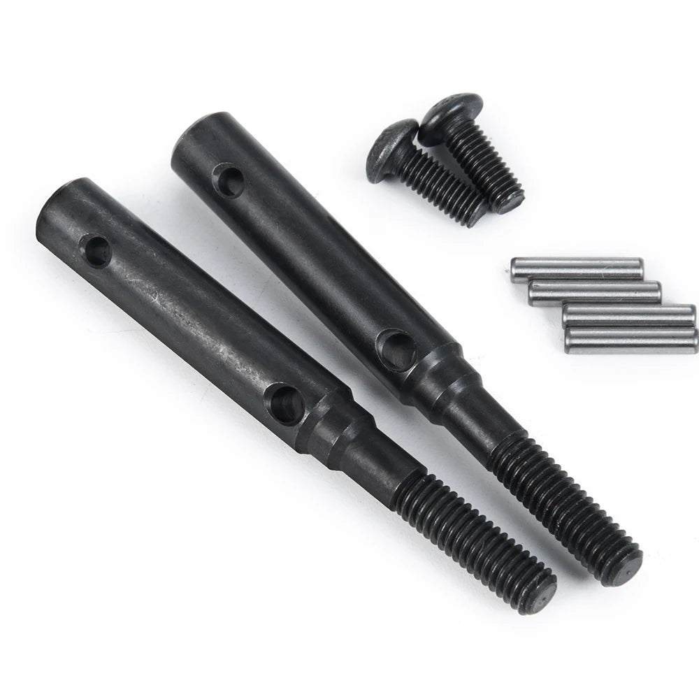 AXSPEED Metal Portal Stub Axle Drive Gear Shaft & Wheel Hex 