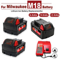 For Milwaukee M18 Power Tool Battery Charger BR XC 18V 6.0Ah