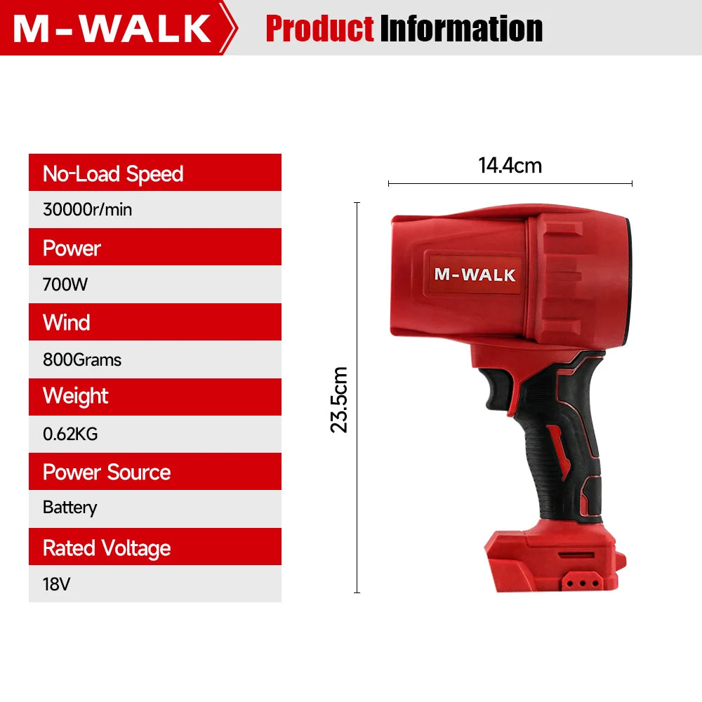 M-WALK Electric Powerful Air Blower turbo Jet Fan Air gun Dr