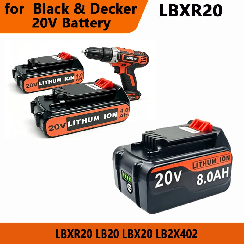 for 3/4/6/8Ah Long Runtime BL2018 Lithium Replacement Batter