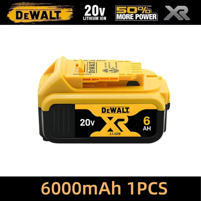 Original 100% Dewalt 20V XR Battery Power Tools DCD805 Dewalt 20V Battery DCB206 6000mAh DCB205 5Ah DCB184 DCB1104 Fast Charger