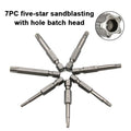 7PC S2 Hexagonal Handle Magnetic Screwdriver Bit Set Hollow 