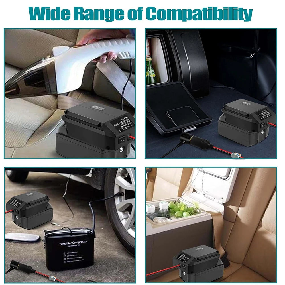 Power Wheel Adapter 18V to 12V Step Down Converter For Makit
