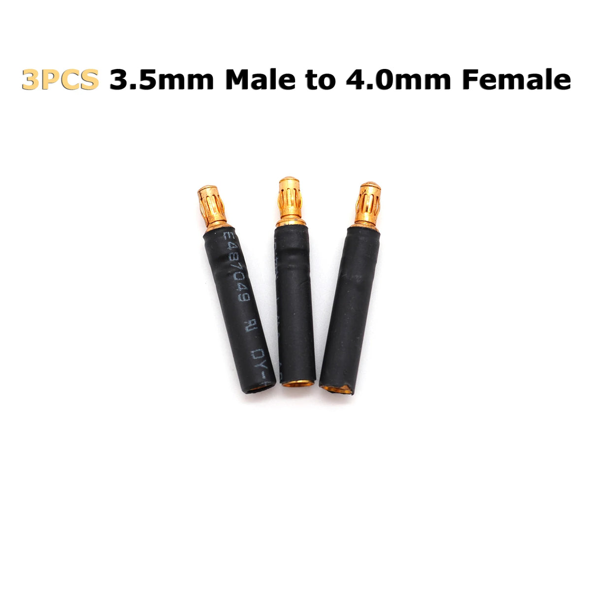 3PCS BOGIRC Male Female Gold Bullet 3.5mm/4.0mm/6.0mm/6.5mm Banana Connector Adapter for Model Car Boat ESC Motor Accessories