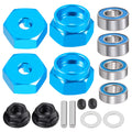 TRINOOD 4Pcs Alu 12mm Hex Wheels Rims Hub Adapter with Beari
