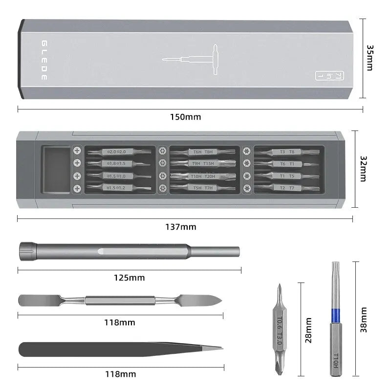 71 in 1 Screwdriver Set Precision Magnetic Screw Driver Bit 