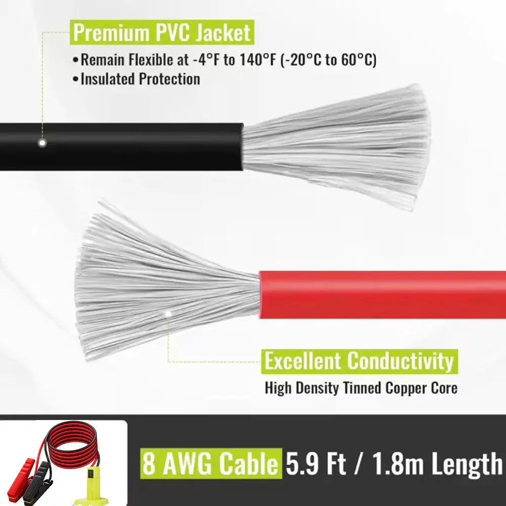 Jump Cables Starting Adapter Auto Booster Cable Car Use Tool