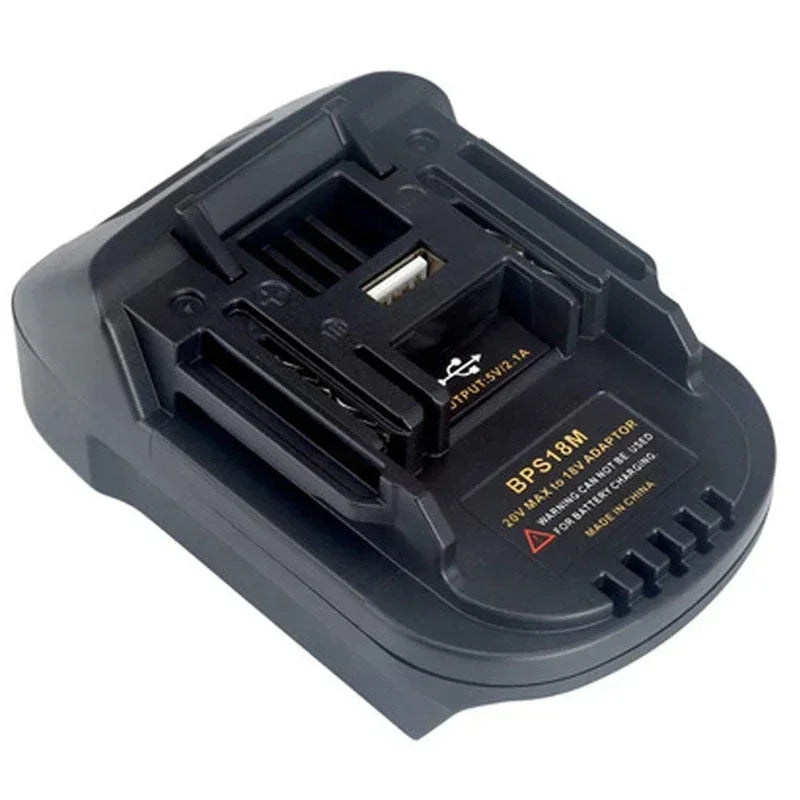 Battery Adapter BPS18M for Makita 18V Lithium Power Tools Compatible with for Black & Decker/Bupai/Stanley 20V Lithium Batteries