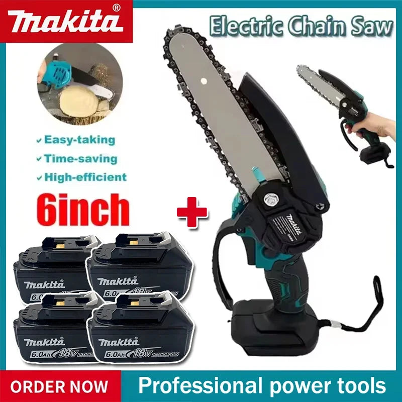 Makita 6 Inch Chain Saw Electric Saw Handheld Portable Wood 