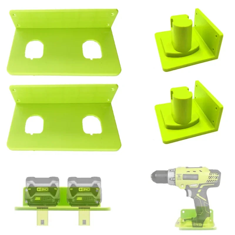 For Ryobi Holder 12V-18V Battery Wall Mount Holder Drill Mou