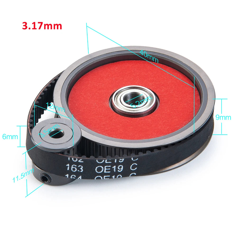 AXSPEED Belt Drive Transmission Gears System for 1/10 RC Cra
