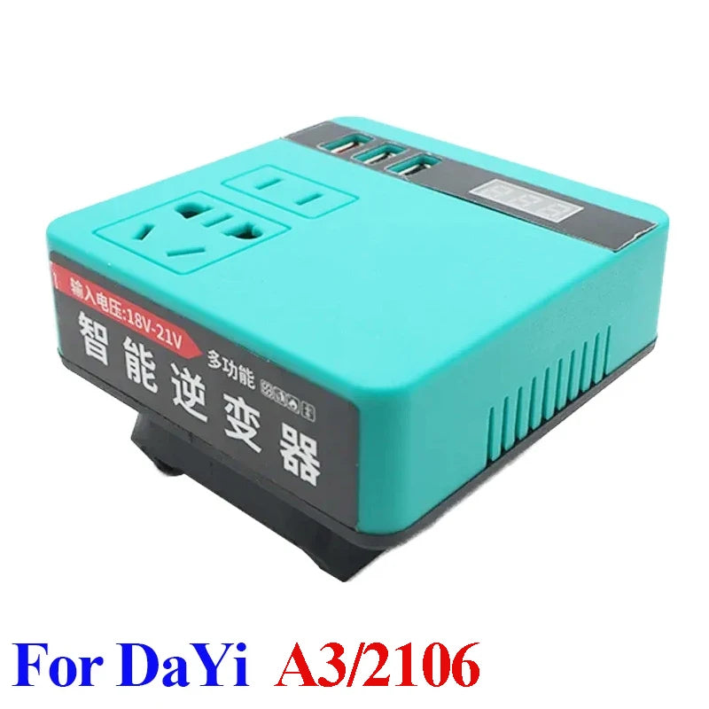 Tool Parts For Makita 18V Lithium Battery For Milwaukee For M18 For DeWalt For DaYi 220V Intelligent Inverter USB Power Bank