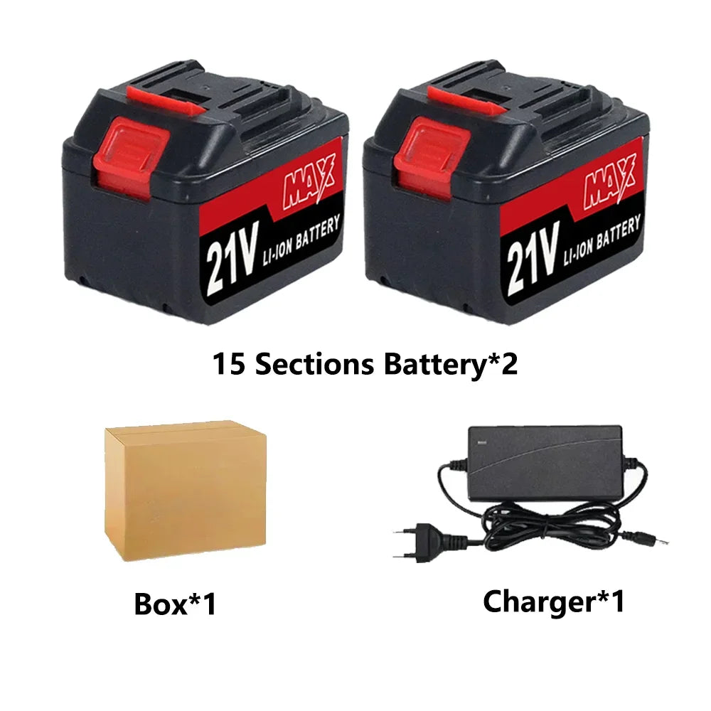 18V 20V 21V High-Power Rechargeable Lithium Ion Battery with Charger for Makita BL1830 BL1840 BL1850 Power Tool Battery
