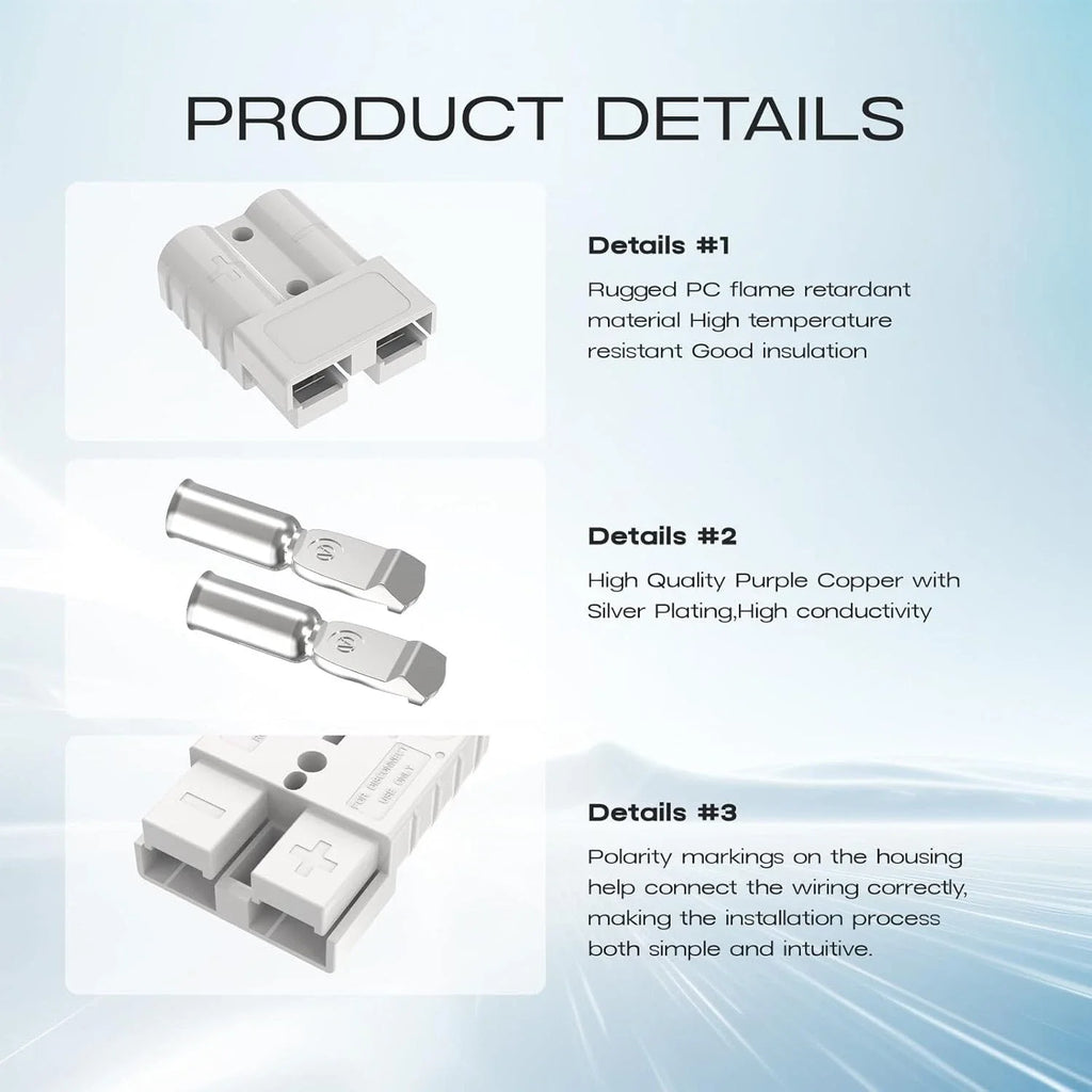 5/10Pcs 50A For Anderson Style Plug Connectors DC For Power 