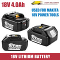 18V 4.0Ah Battery for Makita Rechargeable 18650 Lithium Ion 