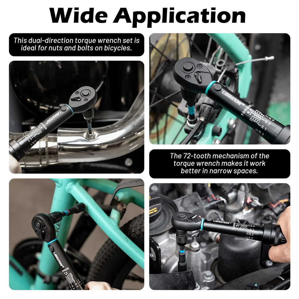 1/4 2-14Nm Bike Torque Wrench 21pcs Bike Torque Wrench Set S
