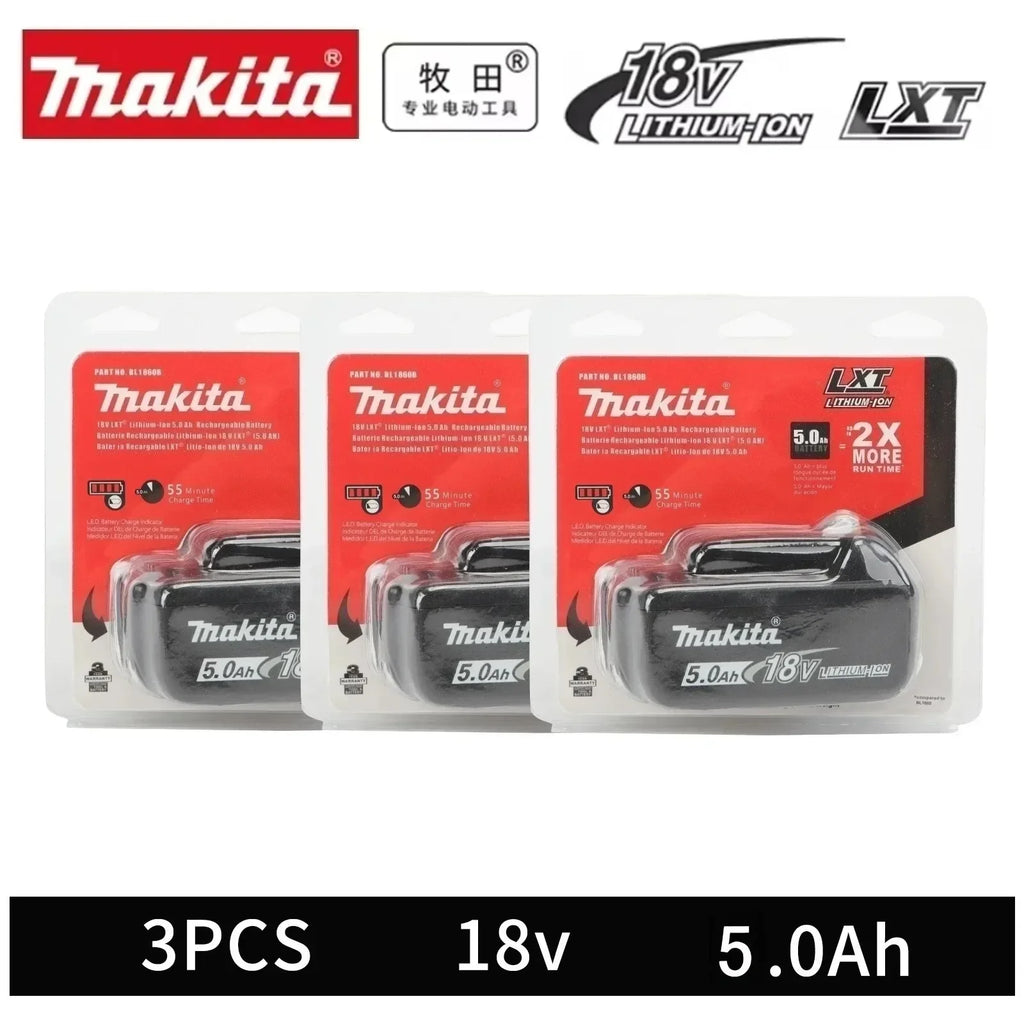 Makita 18V 6Ah Power Tools Battery Original Genuine for Makita 18V BL1830B BL1840B BL1850B BL1860B Replacement Lithium Batteries