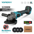 YOFIDRA 125mm Brushless Angle Grinder 20000RPM Cordless Grin